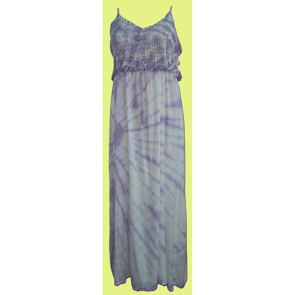 Raviya Crochet, Purple and White, Maxi Dress, Swim‎ Coverup, OX (14/16)